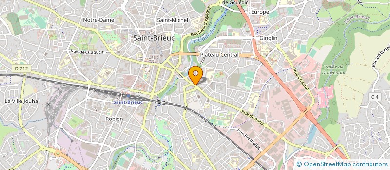 localisation de l'entreprise SCI MAUDIN à SAINT-BRIEUC