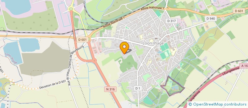 localisation de l'entreprise SCI MAUFER  LOON-PLAGE