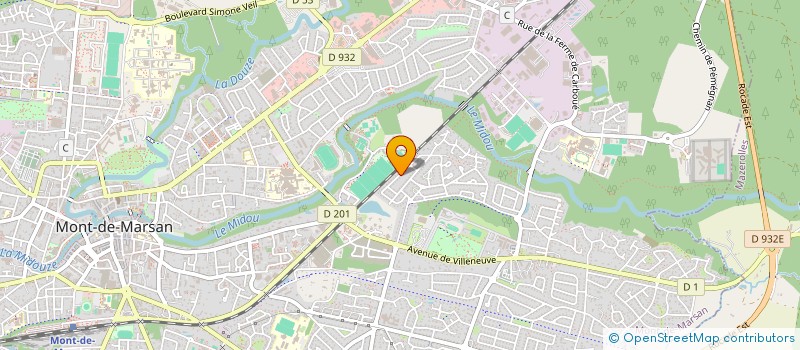localisation de l'entreprise SCI MAULEVRIER  MONT-DE-MARSAN