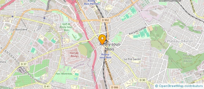 localisation de l'entreprise SCI MAUNOURY à ROSNY-SOUS-BOIS