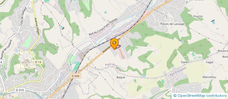 localisation de l'entreprise SCI MAUNOURY  PONT-DU-CASSE