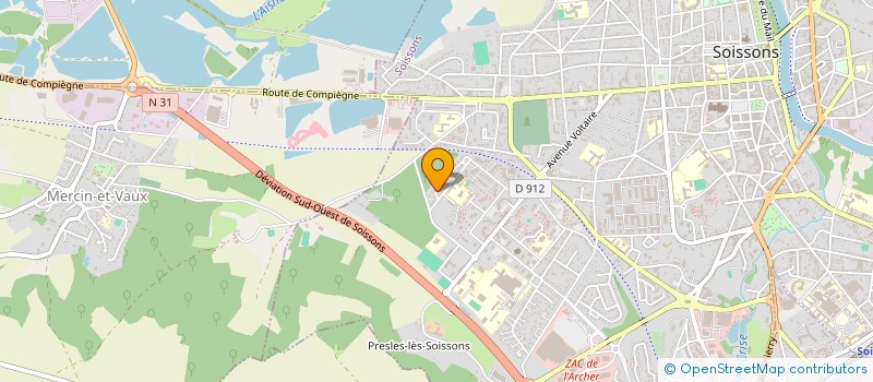 localisation de l'entreprise SCI MAUPAS à SOISSONS