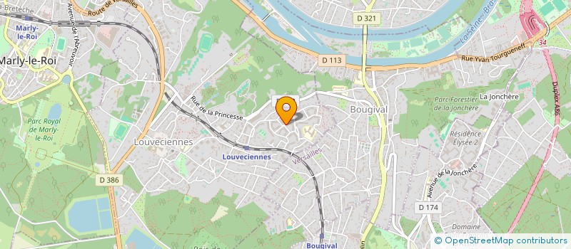 localisation de l'entreprise SCI MAUPASSANT 14  LOUVECIENNES