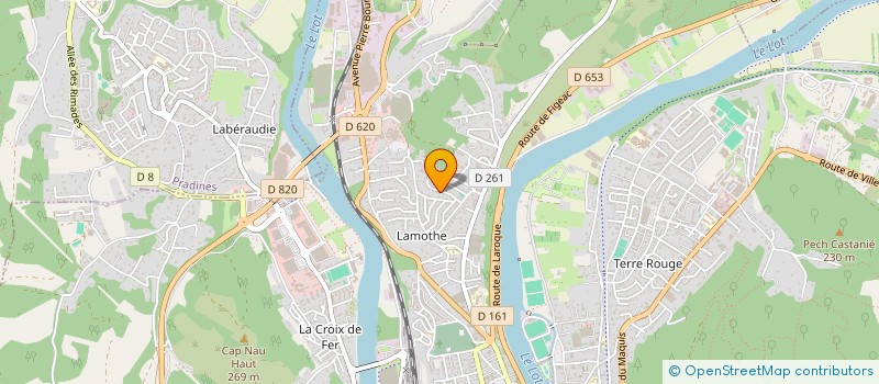 localisation de l'entreprise SCI MAUPASSIR  CAHORS