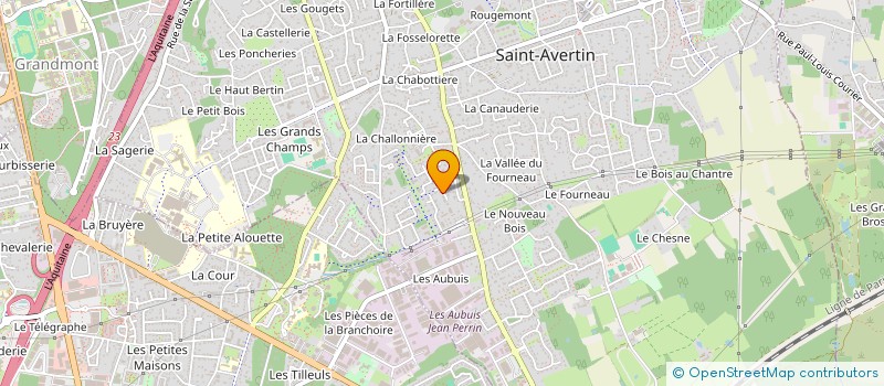 localisation de l'entreprise SCI MAUPERTUIS  SAINT AVERTIN