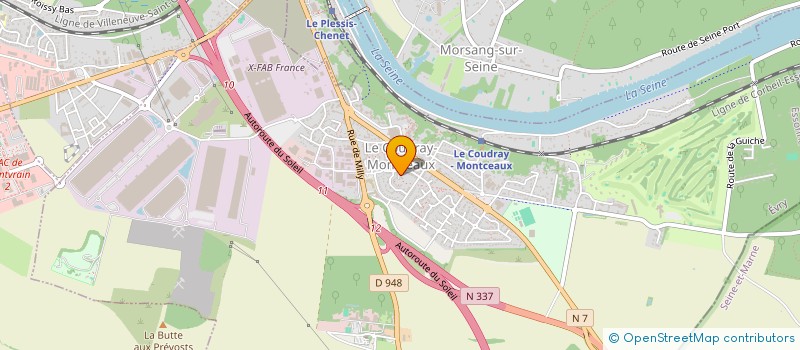 localisation de l'entreprise SCI MAUPITI  LE COUDRAY-MONTCEAUX