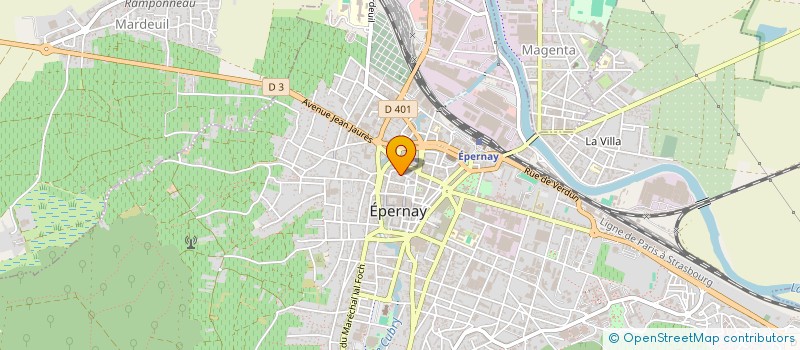 localisation de l'entreprise SCI MAUPITI  EPERNAY
