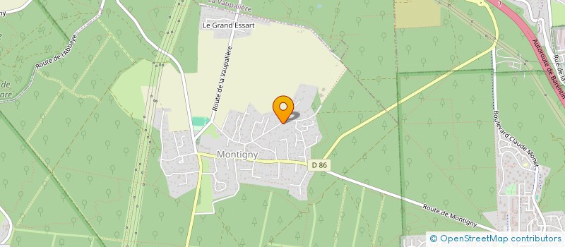 localisation de l'entreprise SCI MAUPITI76  MONTIGNY