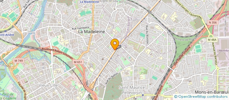 localisation de l'entreprise SCI MAURDENT à LA MADELEINE