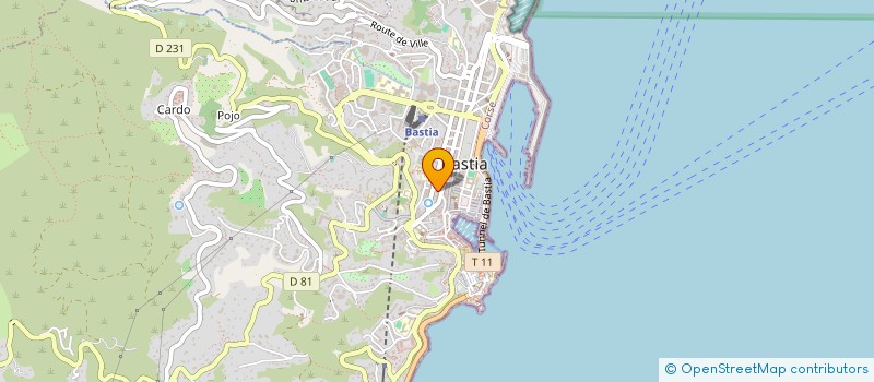 localisation de l'entreprise SCI MAUREL à BASTIA