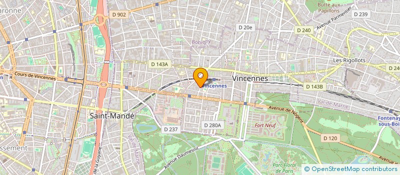 localisation de l'entreprise SCI MAUREL à VINCENNES