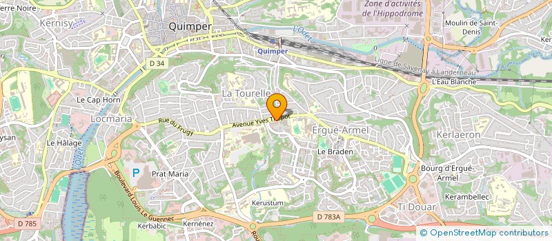 localisation de l'entreprise SCI MAURETANIA  QUIMPER