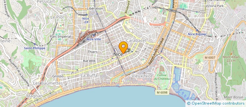 localisation de l'entreprise SCI MAURICE à NICE