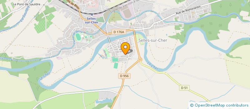 localisation de l'entreprise SCI MAURICE BERTEAUX  SELLES-SUR-CHER