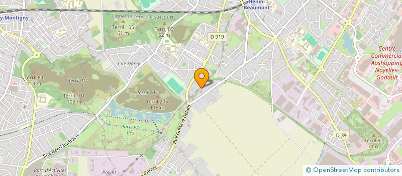 localisation de l'entreprise SCI MAURICE CAULLERY à HENIN-BEAUMONT