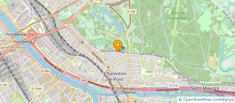 localisation de l'entreprise SCI MAURICE DE GRAVELLE  CHARENTON-LE-PONT