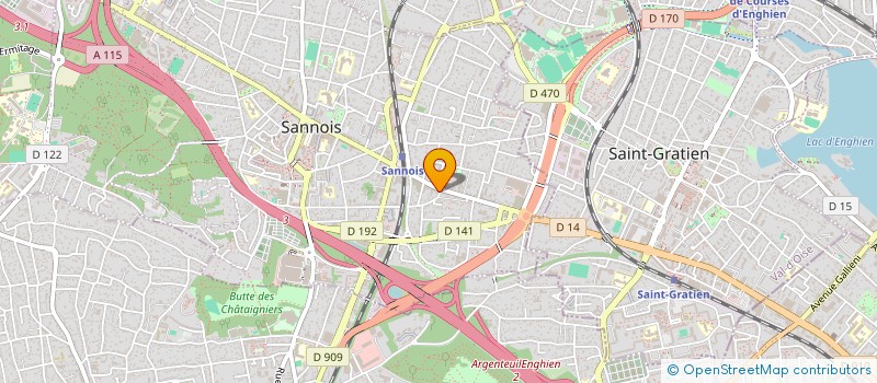 localisation de l'entreprise SCI MAURICE ET SEBASTIEN  SANNOIS