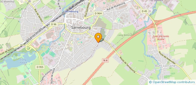 localisation de l'entreprise SCI MAURICE MORIN à SARREBOURG