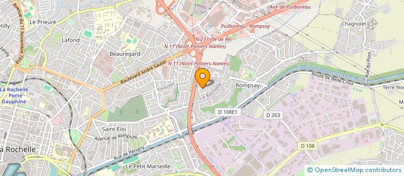 localisation de l'entreprise SCI MAURICE RAVEL  LA ROCHELLE