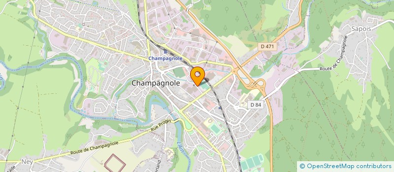 localisation de l'entreprise SCI MAURICES  CHAMPAGNOLE