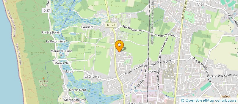 localisation de l'entreprise SCI MAURICIENNE à LES SABLES D'OLONNE