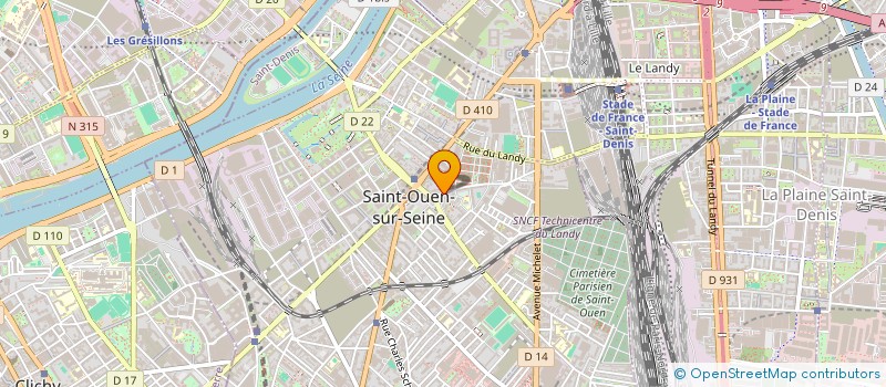 localisation de l'entreprise SCI MAURIDE à SAINT-OUEN-SUR-SEINE