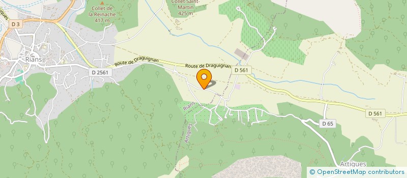 localisation de l'entreprise SCI MAURIN à ARTIGUES