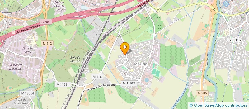 localisation de l'entreprise SCI MAURIN CITY à LATTES