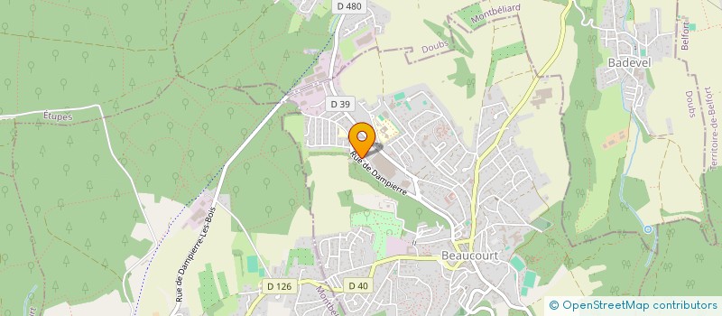 localisation de l'entreprise SCI MAURINE à BEAUCOURT