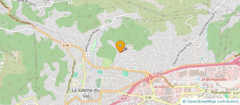 localisation de l'entreprise SCI MAURINE à LA VALETTE-DU-VAR