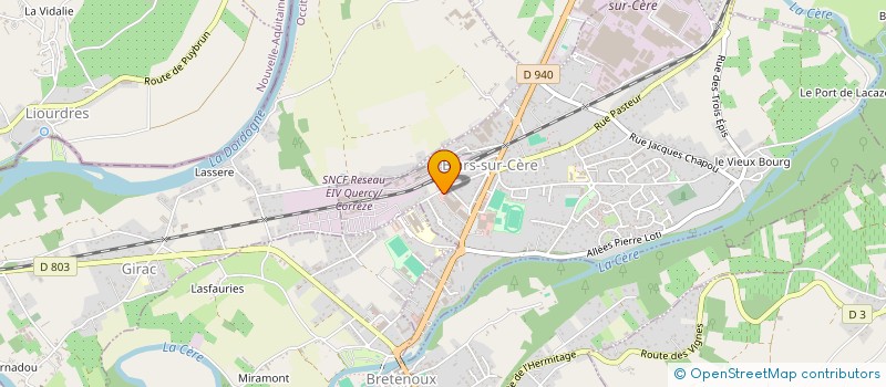 localisation de l'entreprise SCI MAURY  BIARS-SUR-CERE