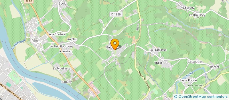 localisation de l'entreprise SCI MAURY  RIONS