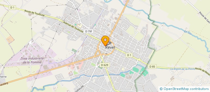 localisation de l'entreprise SCI MAURY  REVEL