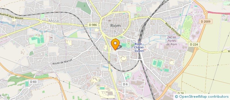 localisation de l'entreprise SCI MAURY  RIOM