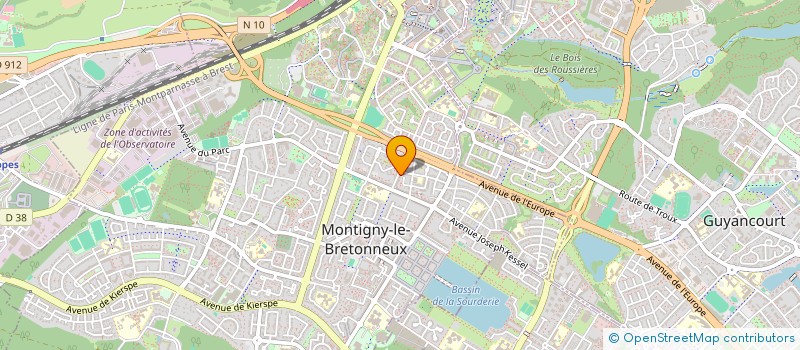 localisation de l'entreprise SCI MAURY-MAI QUOC  MONTIGNY LE BRETONNEUX