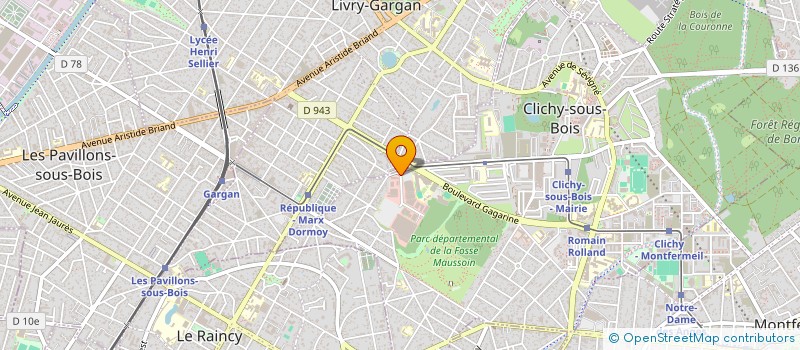 localisation de l'entreprise SCI MAUSSOIN à CLICHY-SOUS-BOIS