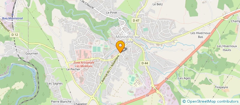 localisation de l'entreprise SCI MAUVAL  MONISTROL-SUR-LOIRE