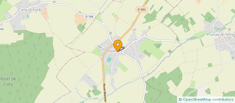 localisation de l'entreprise SCI MAUVIERES  ORVILLIERS