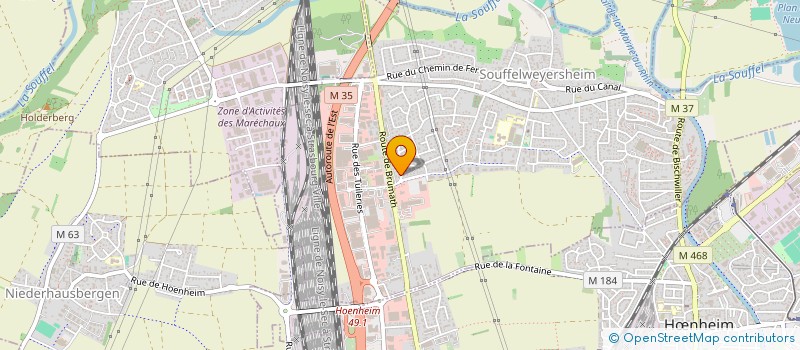 localisation de l'entreprise SCI MAUX A MOTS  SOUFFELWEYERSHEIM