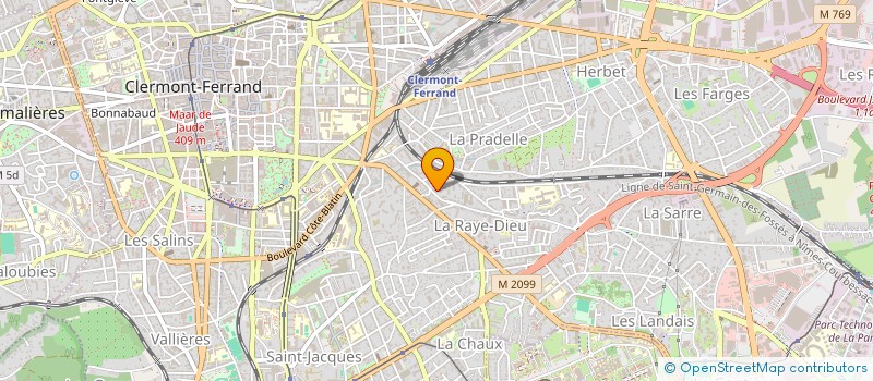 localisation de l'entreprise SCI MAV  CLERMONT-FERRAND