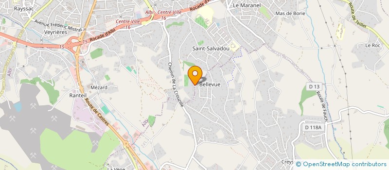 localisation de l'entreprise SCI MAV à ALBI