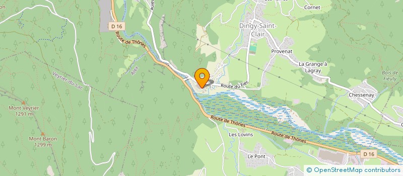 localisation de l'entreprise SCI MAV  DINGY-SAINT-CLAIR