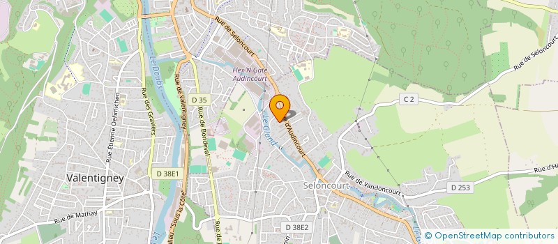 localisation de l'entreprise SCI MAVA  SELONCOURT