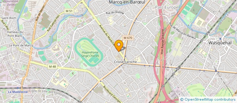 localisation de l'entreprise SCI MAVACHA à MARCQ-EN-BARŒUL