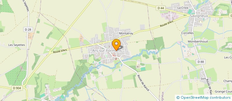 localisation de l'entreprise SCI MAVALO  ARS-SUR-FORMANS