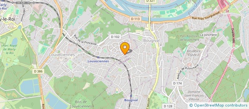 localisation de l'entreprise SCI MAVEBATIM  LOUVECIENNES