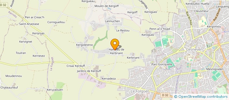 localisation de l'entreprise SCI MAVEN  LE FOLGOET