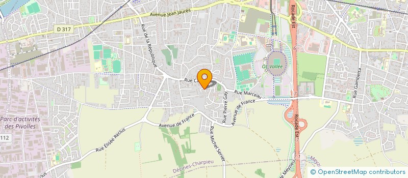 localisation de l'entreprise SCI MAVERICK  DECINES-CHARPIEU