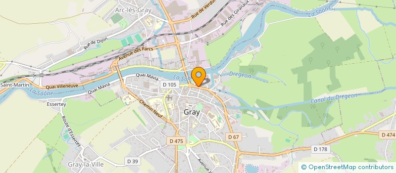 localisation de l'entreprise SCI MAVI à GRAY
