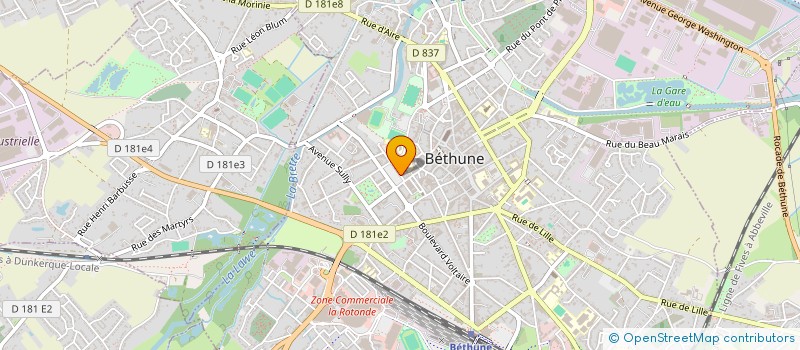 localisation de l'entreprise SCI MAVI  BETHUNE